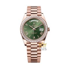 Đồng hồ Rolex Day-Date 40 olive kim cương 228345RBR-0011