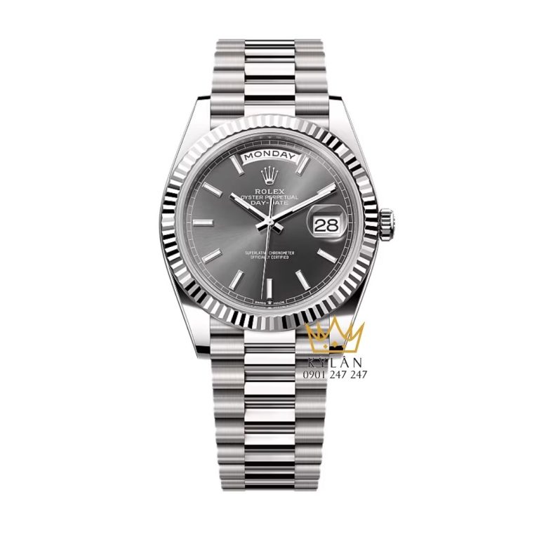 Đồng hồ Rolex Day-Date 40 xám sunray 228239-0060