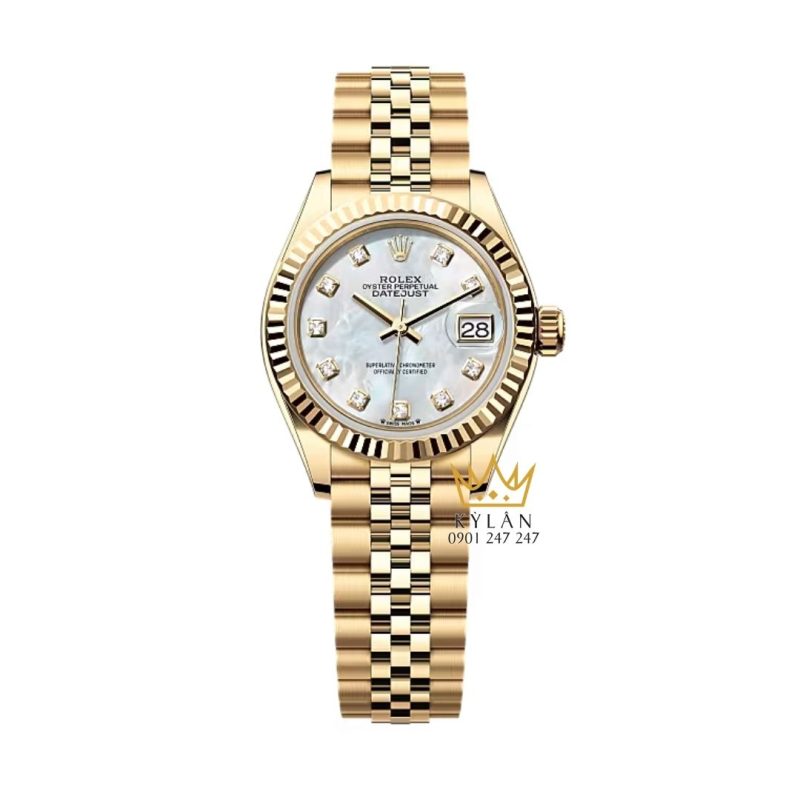 Đồng hồ Rolex Lady Datejust 28 vàng vàng ngọc trai 279178-0025