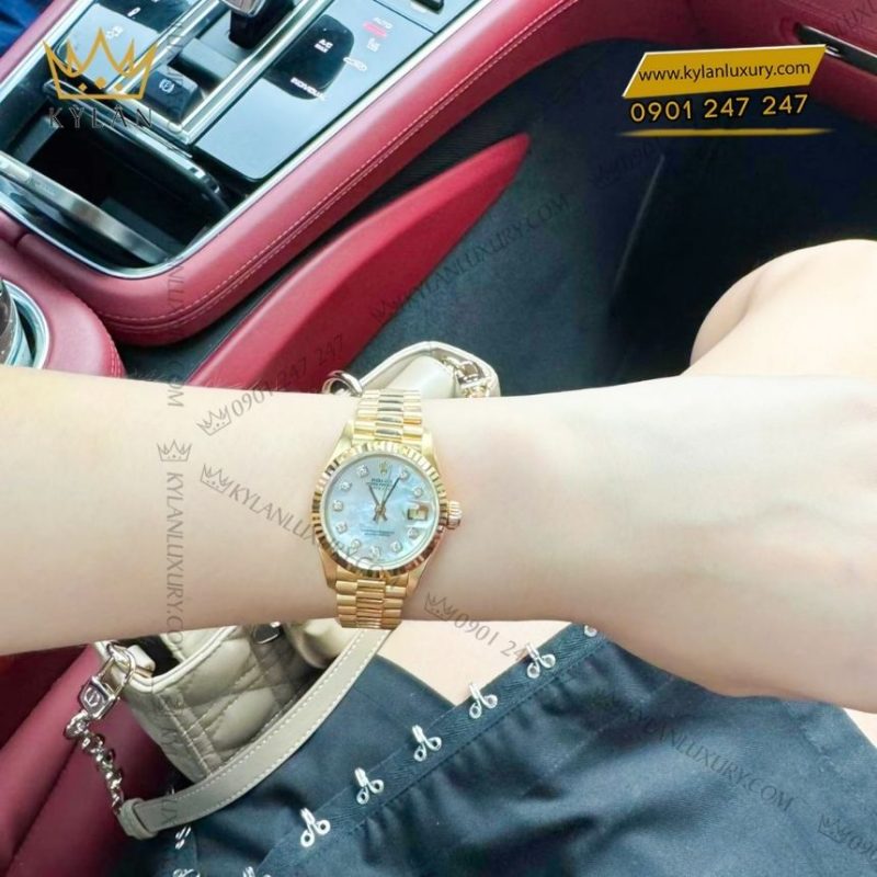 Đồng hồ Rolex Lady Datejust 28 vàng vàng ngọc trai 279178-0025