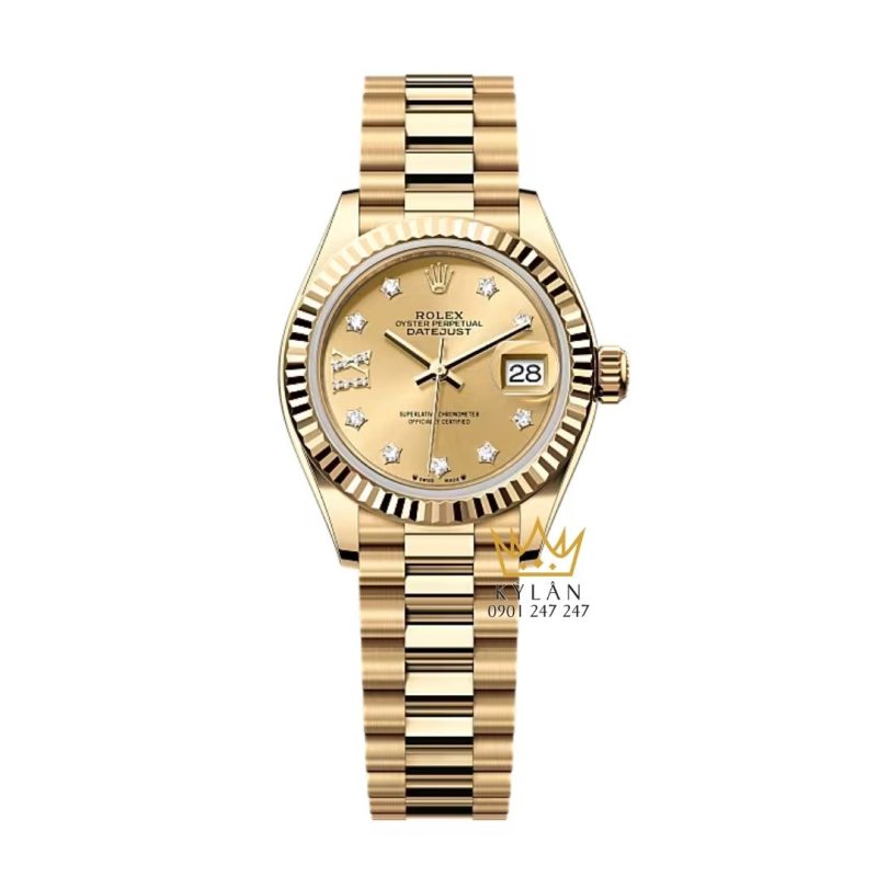 Đồng hồ Rolex Lady Datejust 28 vàng vàng 279178-0013