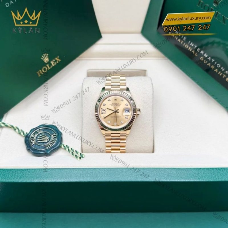 Đồng hồ Rolex Lady Datejust 28 vàng vàng 279178-0013