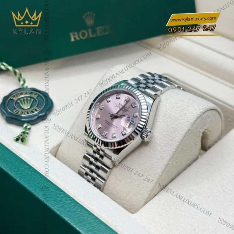 Đồng hồ Rolex Lady Datejust hồng cọc kim cương 279174-0003
