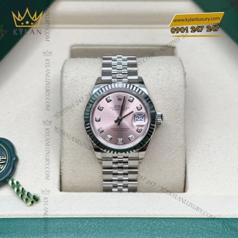 Đồng hồ Rolex Lady Datejust hồng cọc kim cương 279174-0003