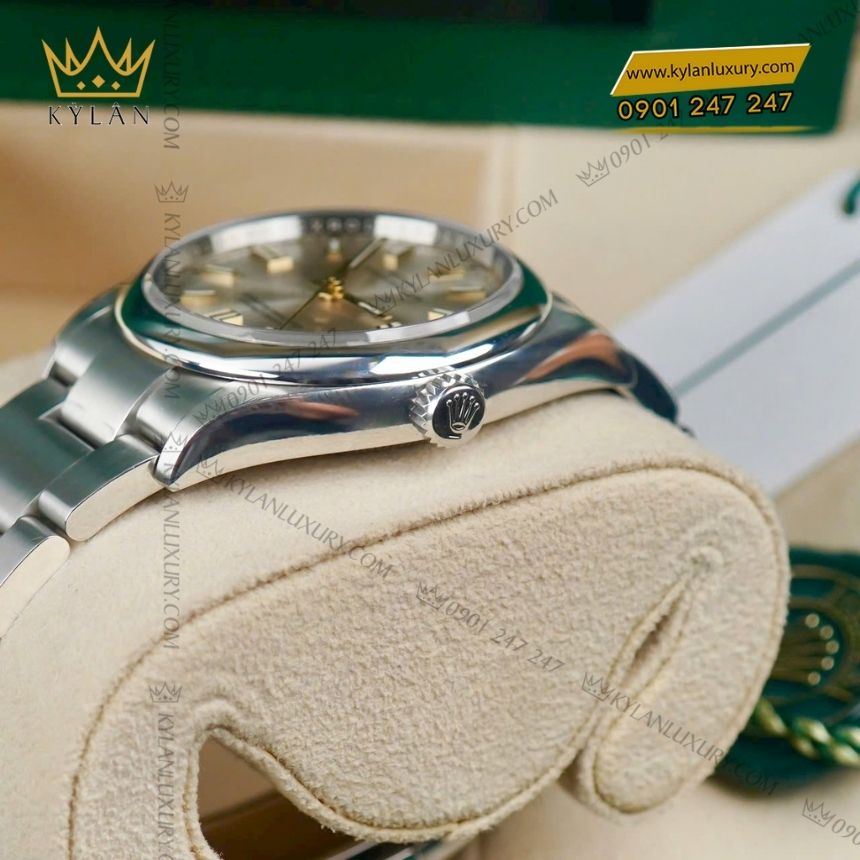 Kỳ Lân Luxury rolex oyster perpetual 36 126000 0001 6 Đồng hồ Rolex Oyster Perpetual 36 mặt số bạc 126000-0001