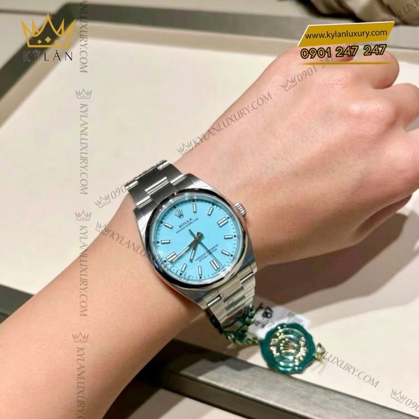 Kỳ Lân Luxury rolex oyster perpetual 36 126000 0006 3 Đồng hồ Rolex Oyster Perpetual 36 xanh ngọc 126000-0006