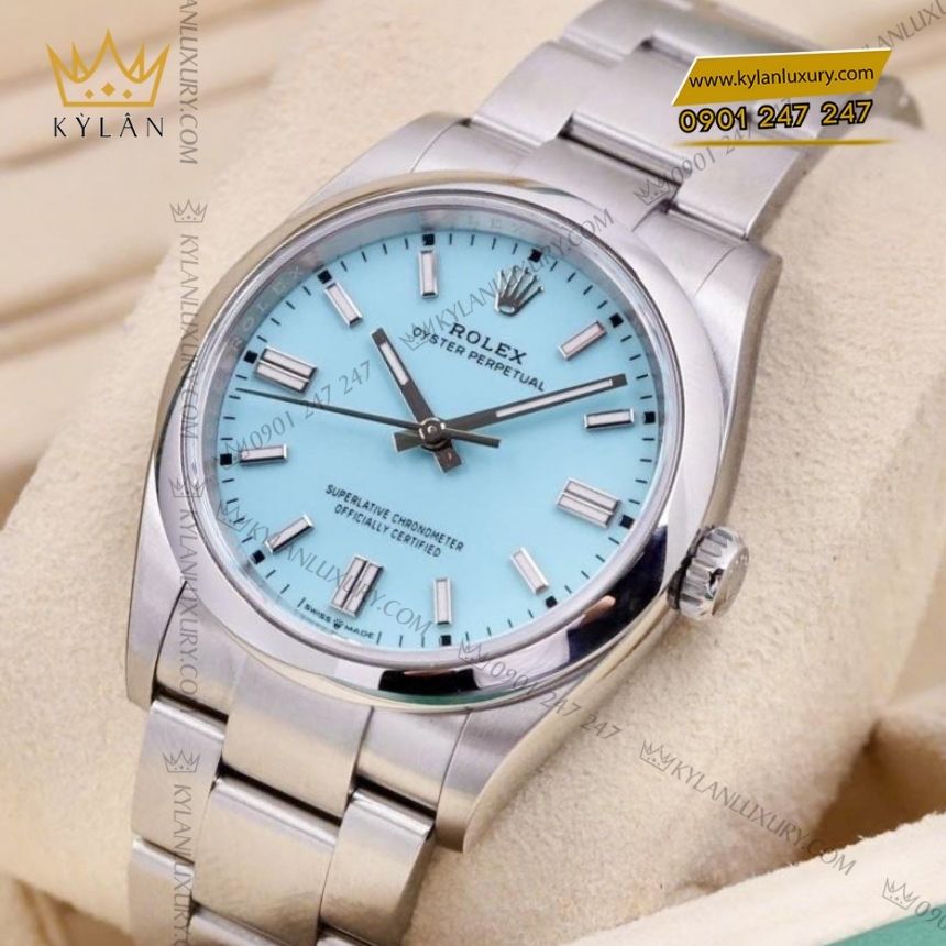 Kỳ Lân Luxury rolex oyster perpetual 36 126000 0006 6 Đồng hồ Rolex Oyster Perpetual 36 xanh ngọc 126000-0006
