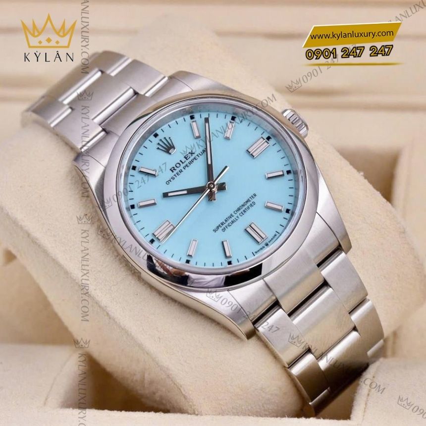 Kỳ Lân Luxury rolex oyster perpetual 36 126000 0006 7 Đồng hồ Rolex Oyster Perpetual 36 xanh ngọc 126000-0006