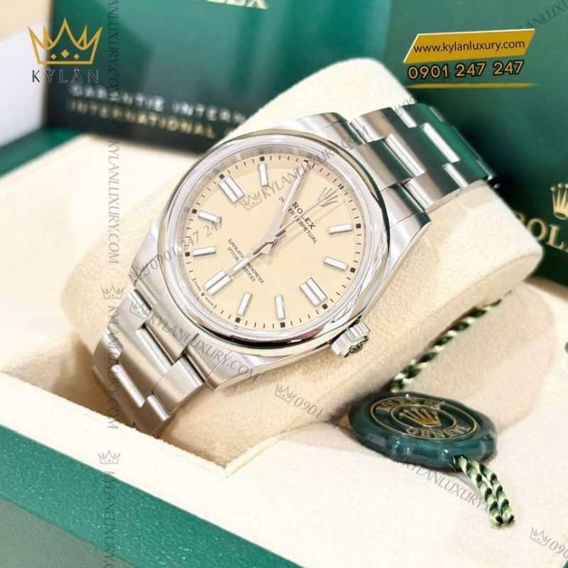 Đồng hồ Rolex Oyster Perpetual 36 mặt số beige 126000-0012