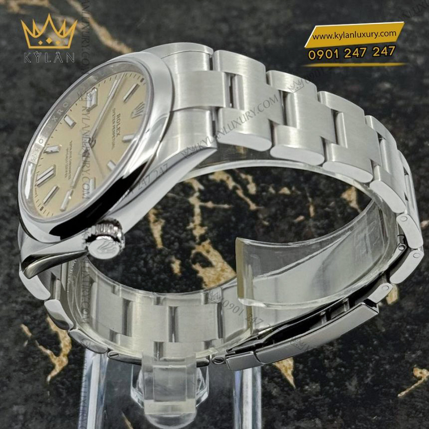 Kỳ Lân Luxury rolex oyster perpetual 36 126000 0012 5 Đồng hồ Rolex Oyster Perpetual 36 mặt số beige 126000-0012