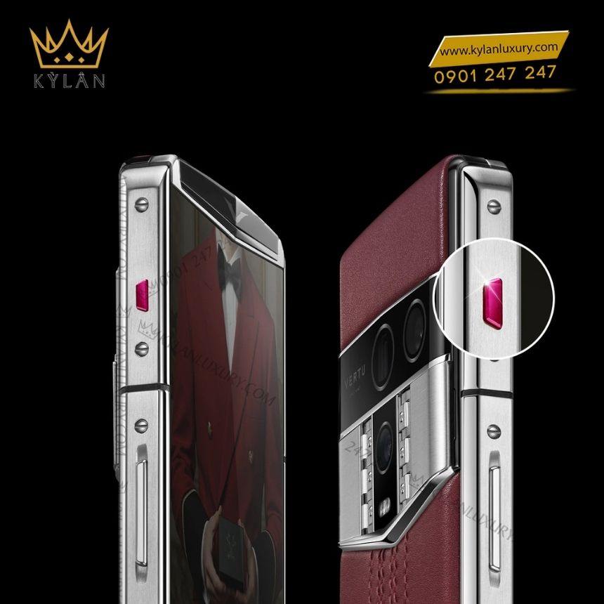 Kỳ Lân Luxury vertu agent q black regular wine red calf 1tb 3 Điện thoại Vertu Agent Q Black Regular Wine Red Calf 1TB