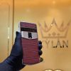 Điện thoai Vertu Agent Q da cá nâu custom vàng hồng