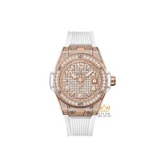 1 Hublot Big Bang One Click King Gold White Full Pavé 33mm