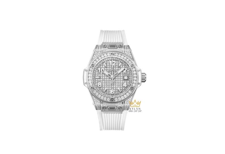 Hublot Big Bang One Click Steel White Full Pavé 33mm