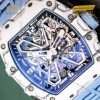 Mặt số skeleton của Richard Mille RM 35-03 hiển thị Sport Mode và bộ máy cơ học