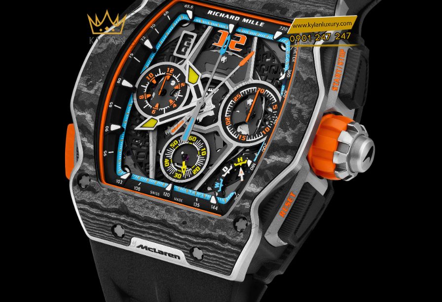 Đồng hồ Richard Mille RM 65-01 McLaren W1 với thiết kế tonneau thể thao