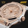 Hublot Big Bang One Click King Gold White Full Pavé 33mm với sắc trắng tinh khiết và kim cương pavé