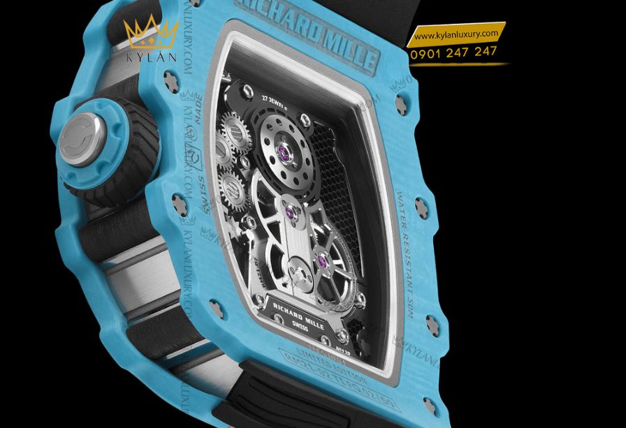 Vỏ RM 21-02 bằng titan, Carbon TPT và Quartz TPT chống nước 50m