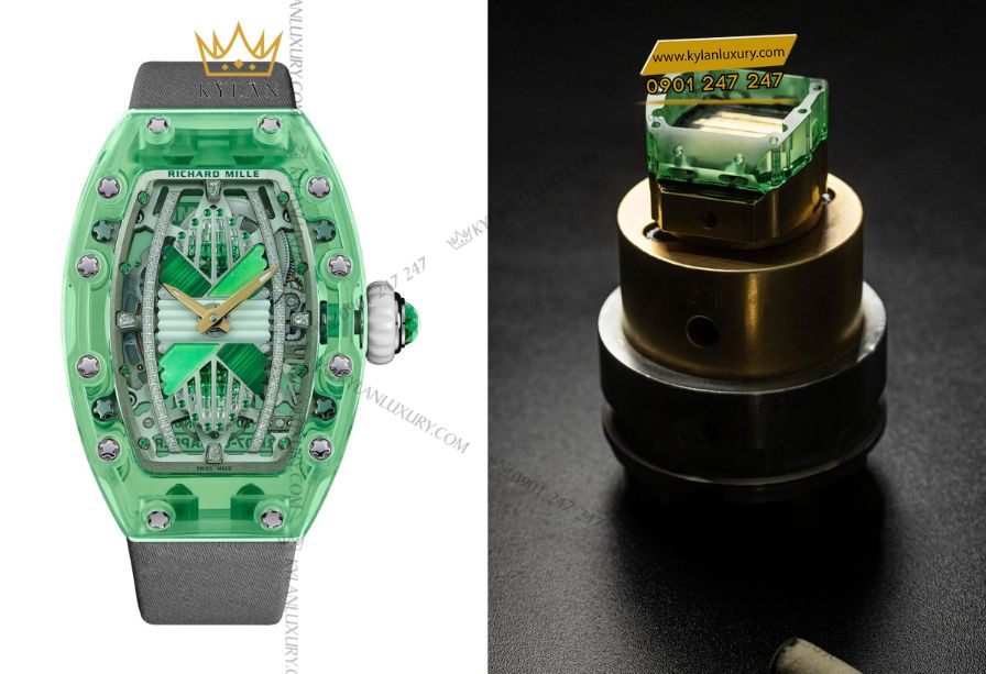 Kỳ Lân Luxury 2 4 Richard Mille RM 07-02 Automatic Green Sapphire