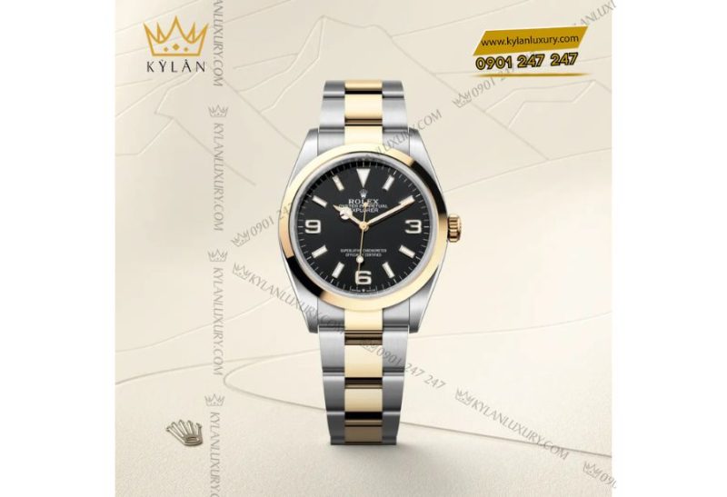 Đồng hồ Rolex Explorer 36mm mặt số đen mã 124273