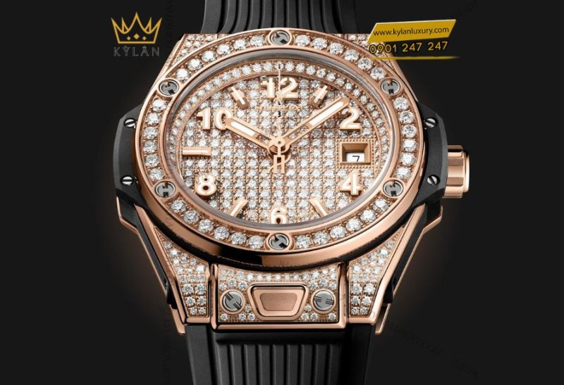 Hublot Big Bang One Click King Gold Full Pavé 33mm