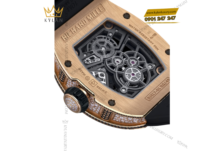 Kỳ Lân Luxury 3 Đồng hồ Richard Mille RM 17-01 Manual Winding Tourbillon 