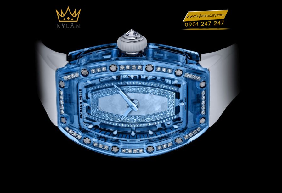 Mặt số đá tự nhiên trên Richard Mille RM 07-02 Sapphire dành cho nữ