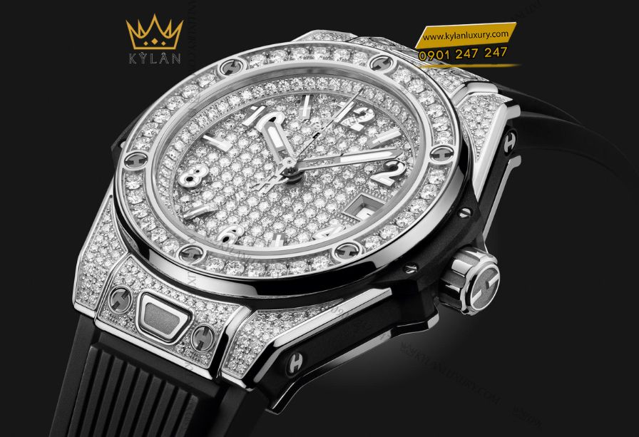 Kỳ Lân Luxury 5 6 Hublot Big Bang One Click Steel Full Pavé 33mm 485.SX.9000.RX.1604