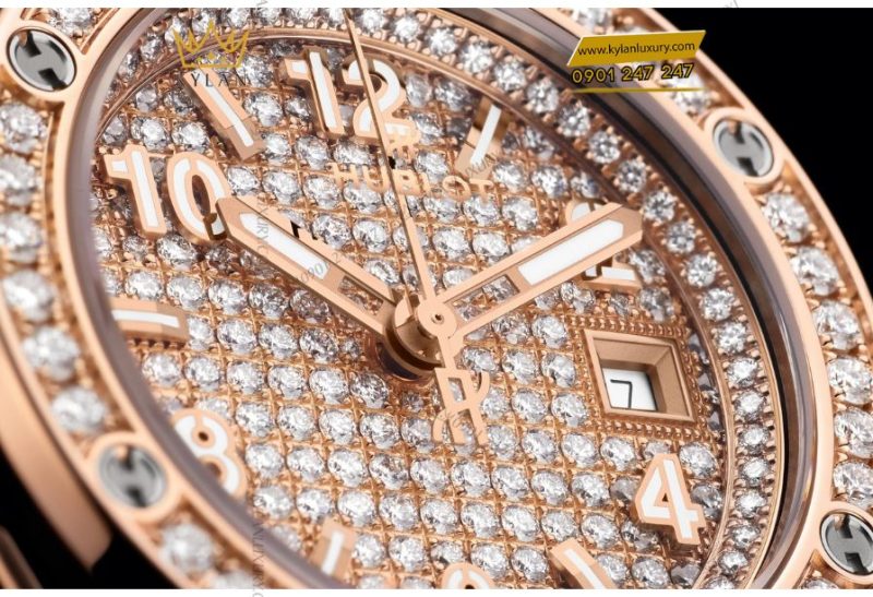 Hublot Big Bang One Click King Gold Full Pavé 33mm