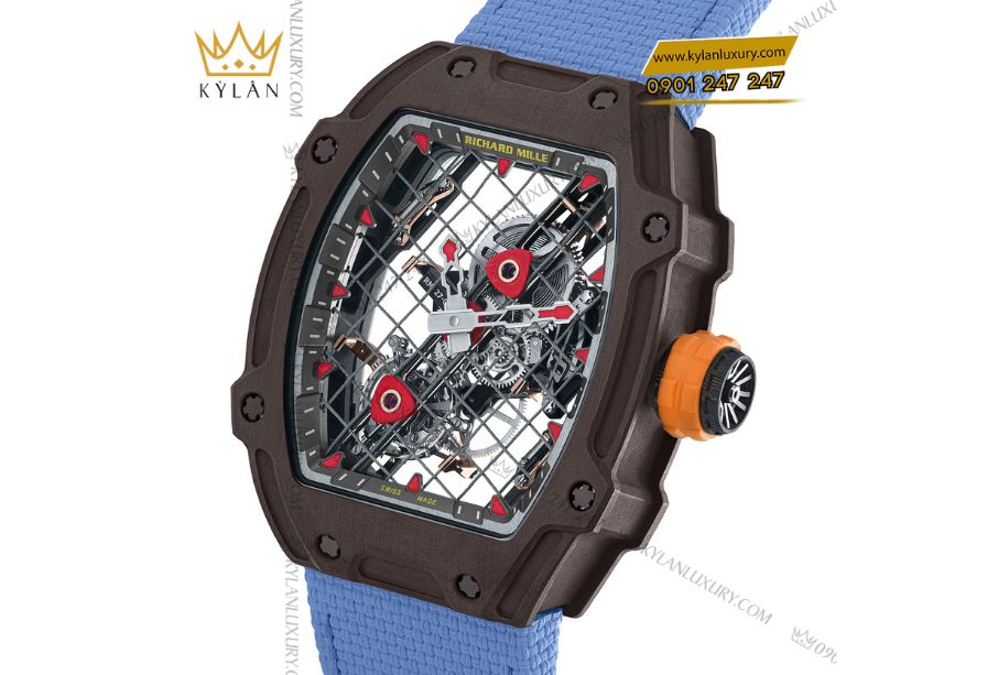 Vỏ TitaCarb màu nâu chocolate của Richard Mille RM 27-04 Tourbillon Rafael Nadal