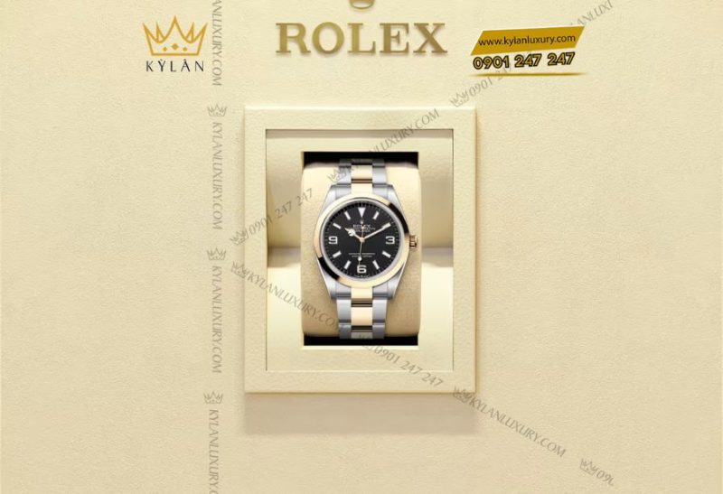 Đồng hồ Rolex Explorer 36mm mặt số đen mã 124273