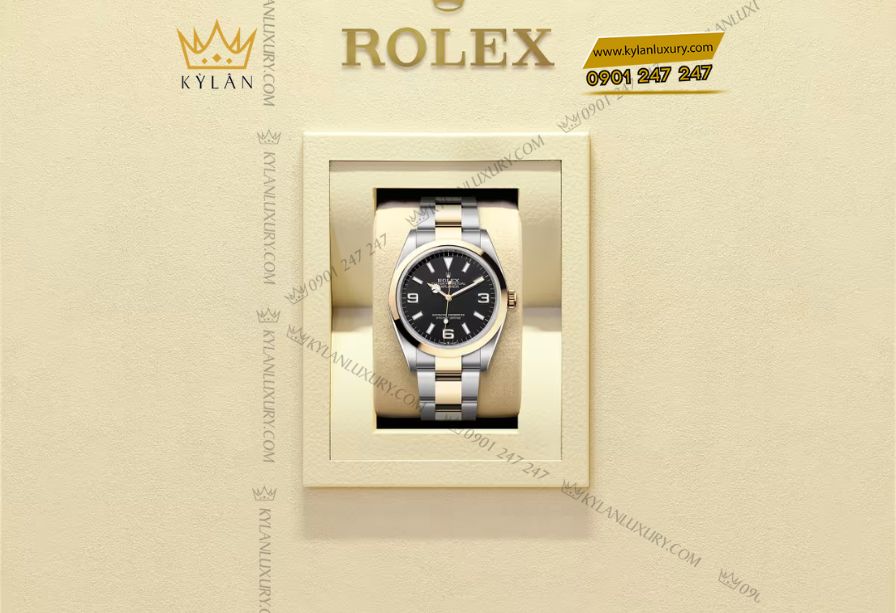 Kỳ Lân Luxury 6 7 Đồng hồ Rolex Explorer 36mm mặt số đen mã 124273