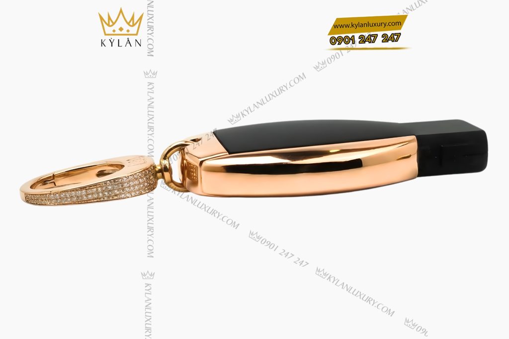 Chìa khóa xe Mercedes vàng hồng Au750 đính kim cương 9 Kỳ Lân Luxury Chia khoa xe Mercedes vang hong Au750 dinh kim cuong 6 Chìa khóa xe Mercedes vàng hồng Au750 đính kim cương
