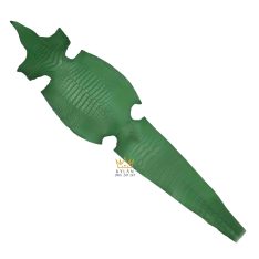 Da cá Alligator nguyên con xanh lục đậm