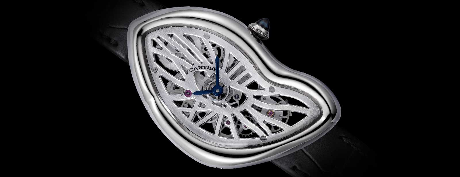 Kỳ Lân Luxury Dong ho Cartier Crash Skeleton3 Đồng hồ Cartier Crash Skeleton