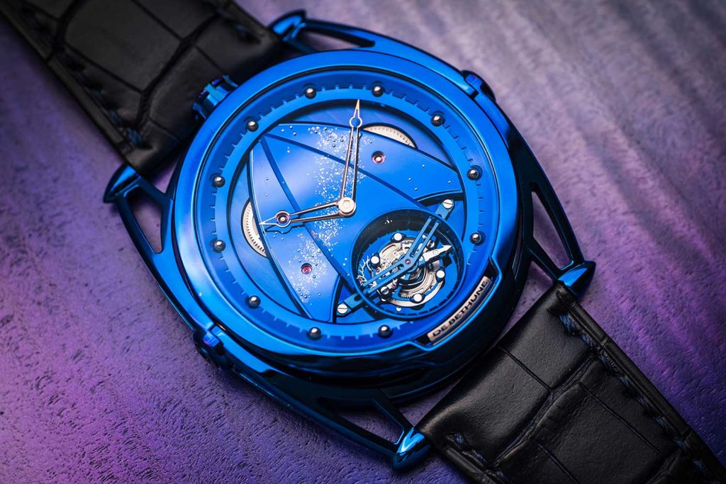 Kỳ Lân Luxury Dong ho De Bethune DB28 Tourbillon Xanh2 Đồng hồ De Bethune DB28 Tourbillon Xanh