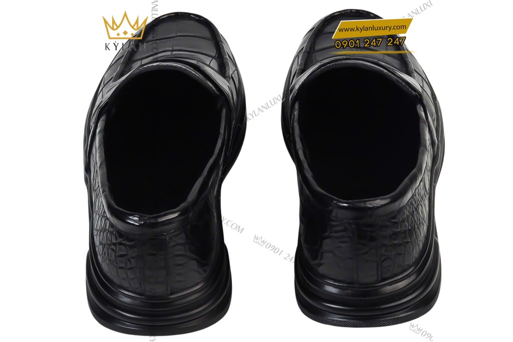 Giày da cá Alligator black 9 Kỳ Lân Luxury Giay da ca Alligator black 4 Giày da cá Alligator black