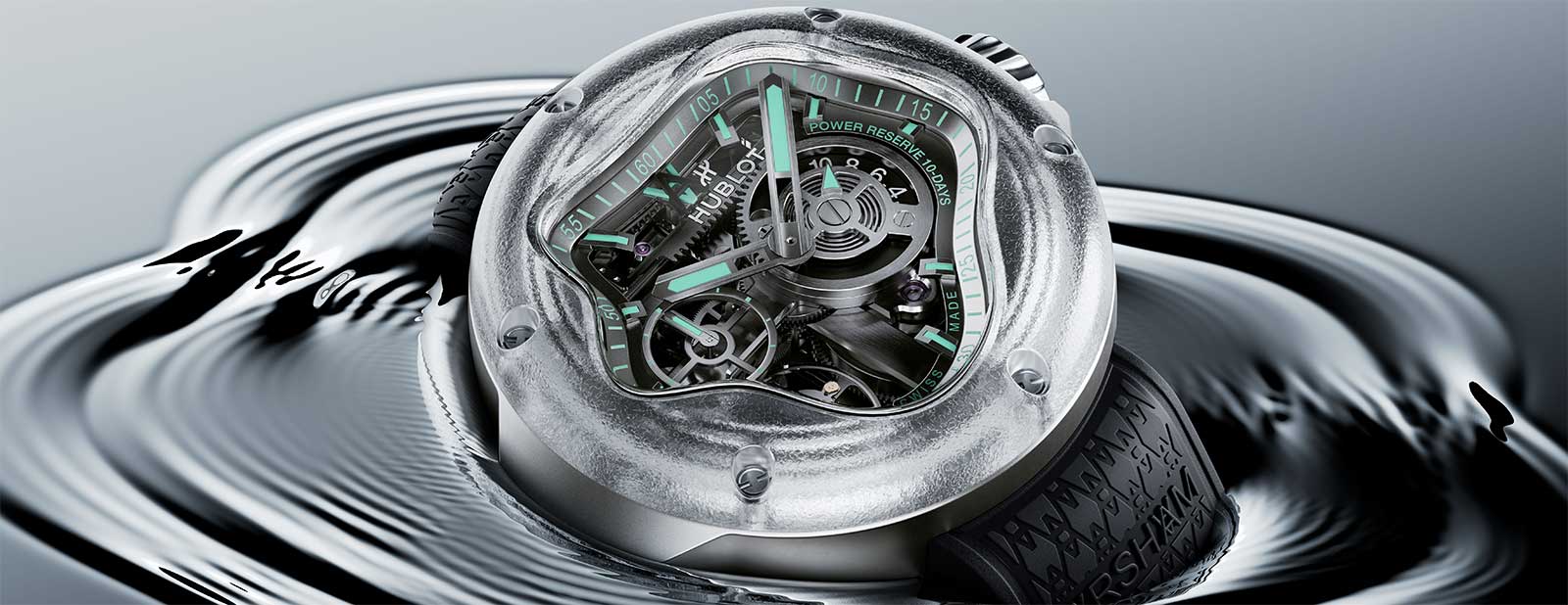 Kỳ Lân Luxury Hublot MP 17 MECA 10 Arsham Splash Titanium Sapphirea4 Hublot MP-17 MECA-10 Arsham Splash Titanium Sapphirea