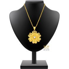 Mặt dây chuyền Hoa Mai vàng Au750 đính kim cương