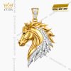 Mặt dây chuyền hình con ngựa vàng Au750 đính kim cương