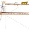 Mắt kính vàng hồng Au750 đính logo vương miện và kim cương baguette