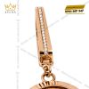 Móc khóa charm logo vương miện vàng hồng Au750 đính kim cương