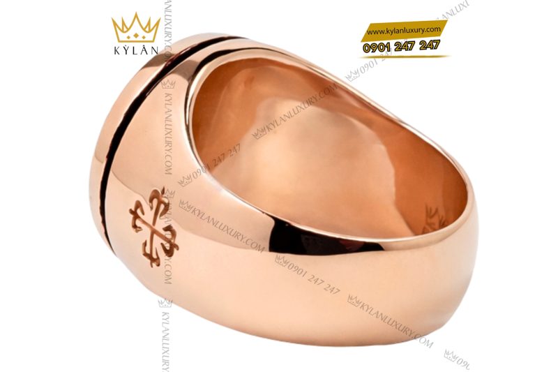 Nhẫn Patek Philippe vàng hồng Au750 đính kim cương