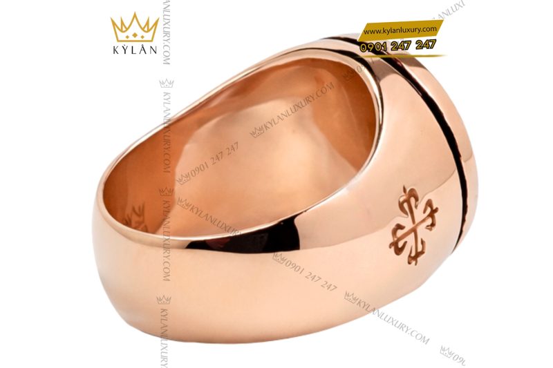 Nhẫn Patek Philippe vàng hồng Au750 đính kim cương