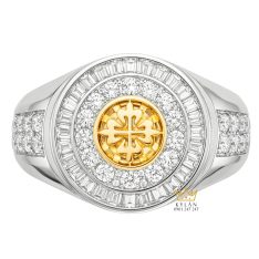 Nhẫn Patek Philippe vàng trắng Au750 đính kim cương