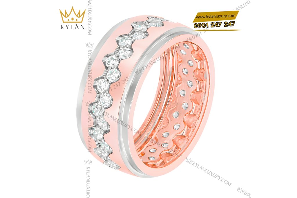 Nhẫn nam vàng hồng Au750 đính kim cương 12 Kỳ Lân Luxury Nhan nam vang hong Au750 dinh kim cuong 3 9 Nhẫn nam vàng hồng Au750 đính kim cương