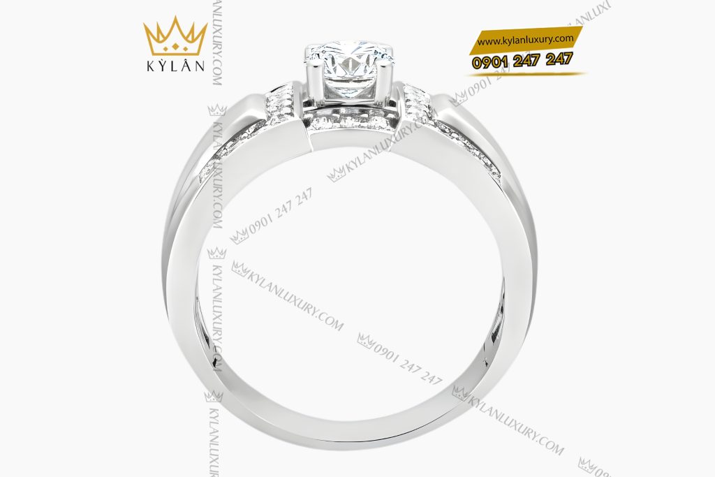 Nhẫn nam vàng trắng Au750 đính kim cương 10 Kỳ Lân Luxury Nhan nam vang trang Au750 dinh kim cuong 5 1 Nhẫn nam vàng trắng Au750 đính kim cương