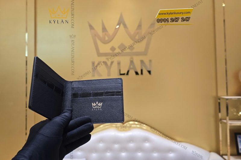 Ví nam da Epsom đen mix da Swift