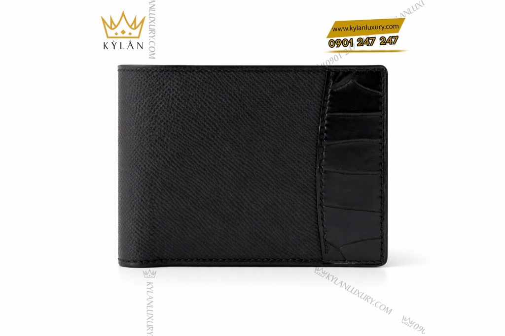 Ví nam da Epsom đen mix da Swift