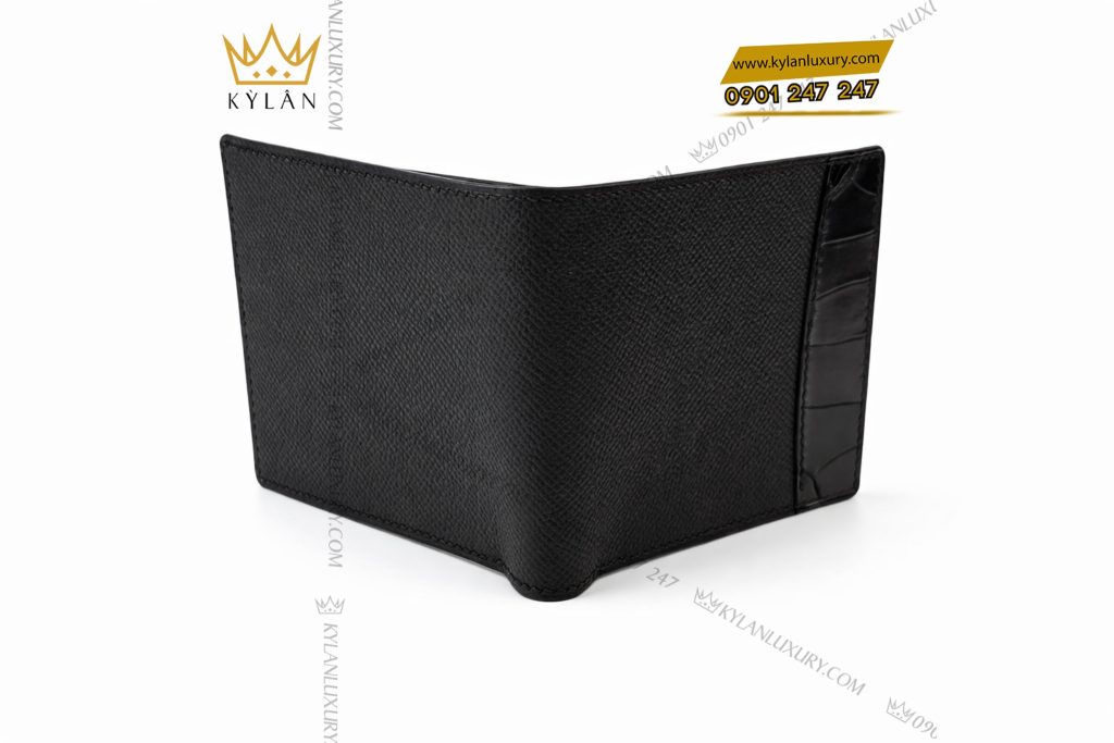 Ví nam da Epsom đen mix da Swift